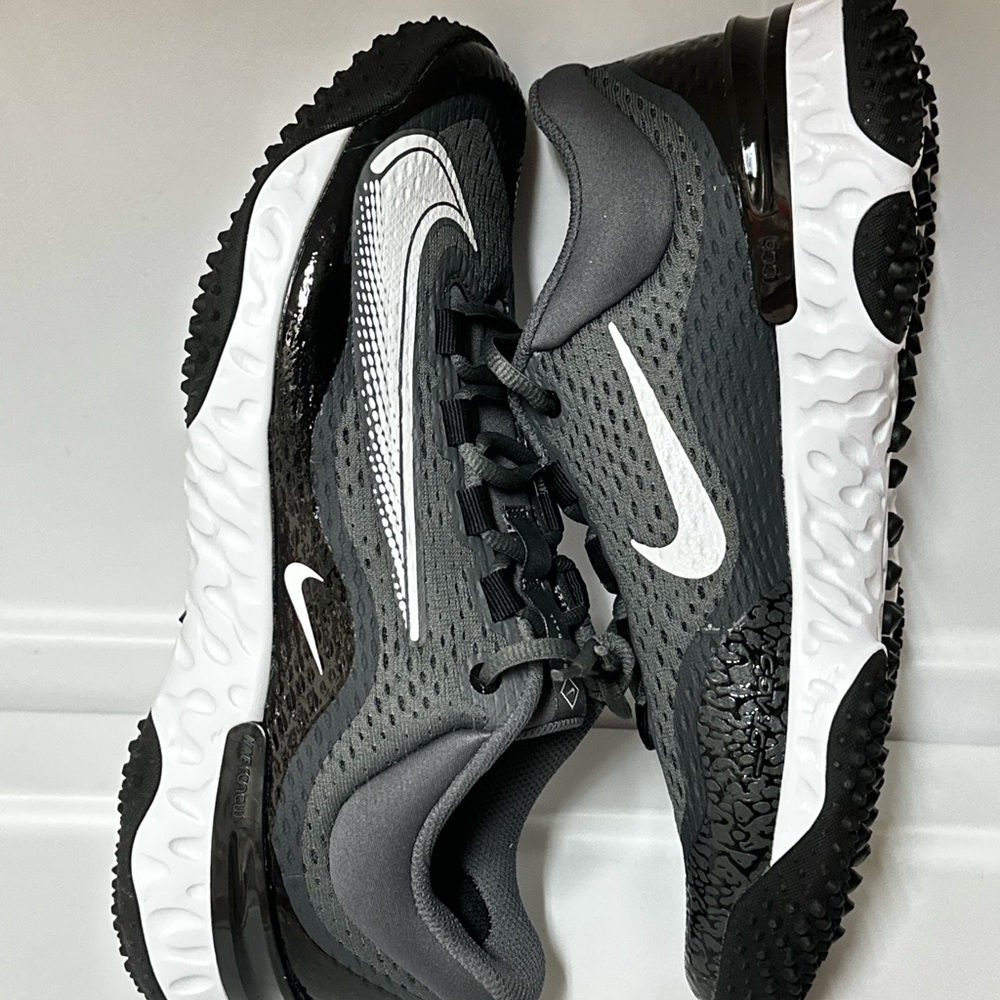 Nike Youth Gray, Black and White Athletic Sneakers